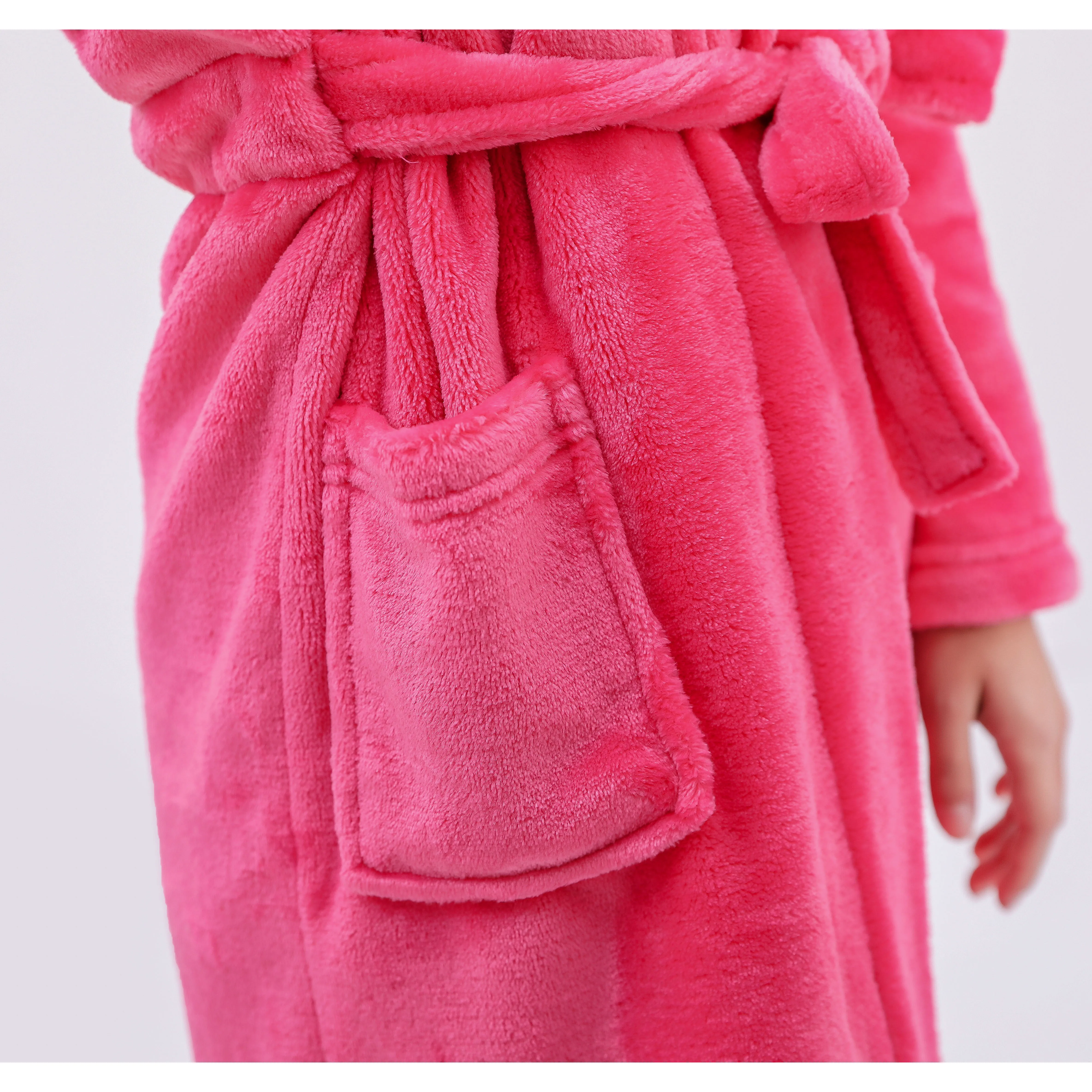 Baby bathrobe wholesale super soft bathrobe kids spa robes children coral velvet kids bathrobe