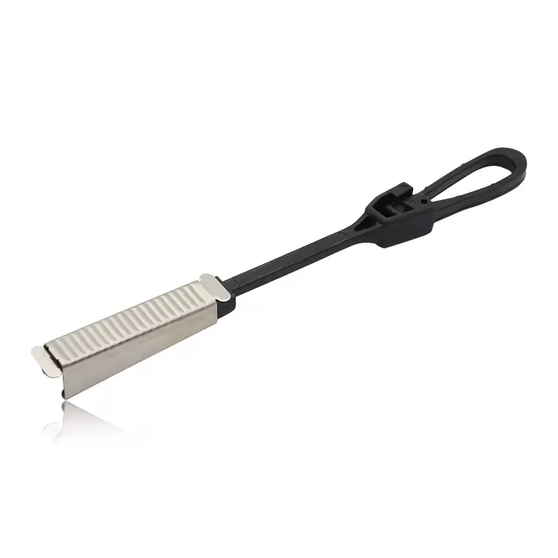 FTTH Fiber Optic Drop Clamp Suspension Wire Clamp Tensioner Drop Wire Clamp For Telecom Cable