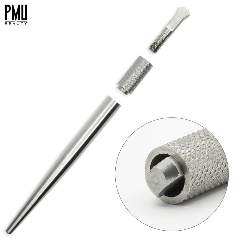 PMU BEAUTY Microblading Sliver 304 Stainless Steel Autoclave Multifunction Universal Manual Holder Pen
