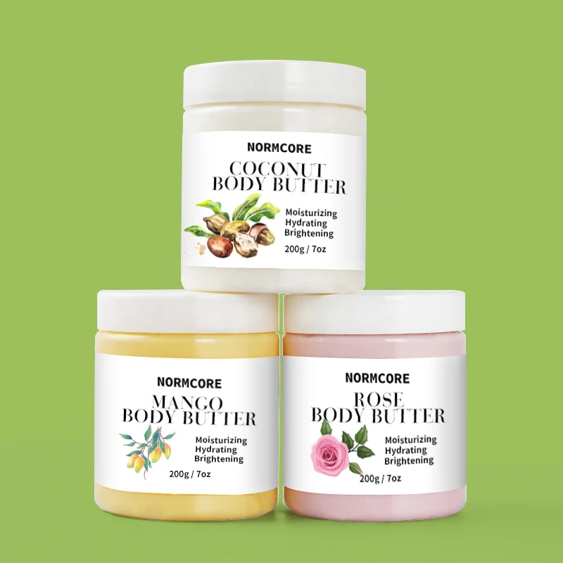 OEM/ODM Wholesale Private Label Skin Brightening Hydrating Moisturizer Cream Vegan Natural Organic Body Butter