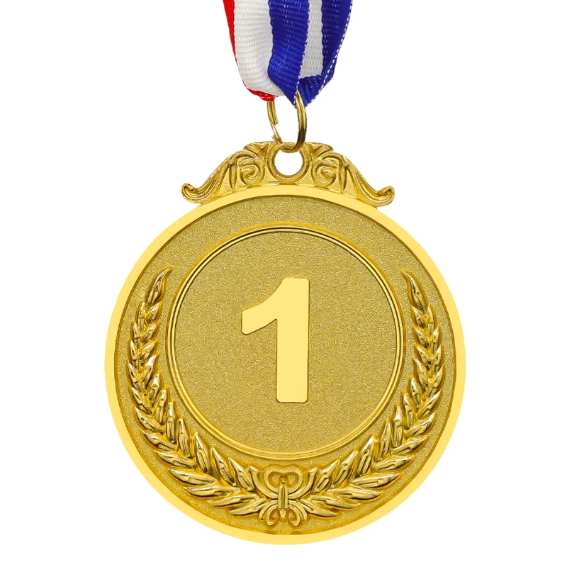 Metal Award Medals Gold Silver Bronze Style For Sports Academics Competition Cheap Sports Medals