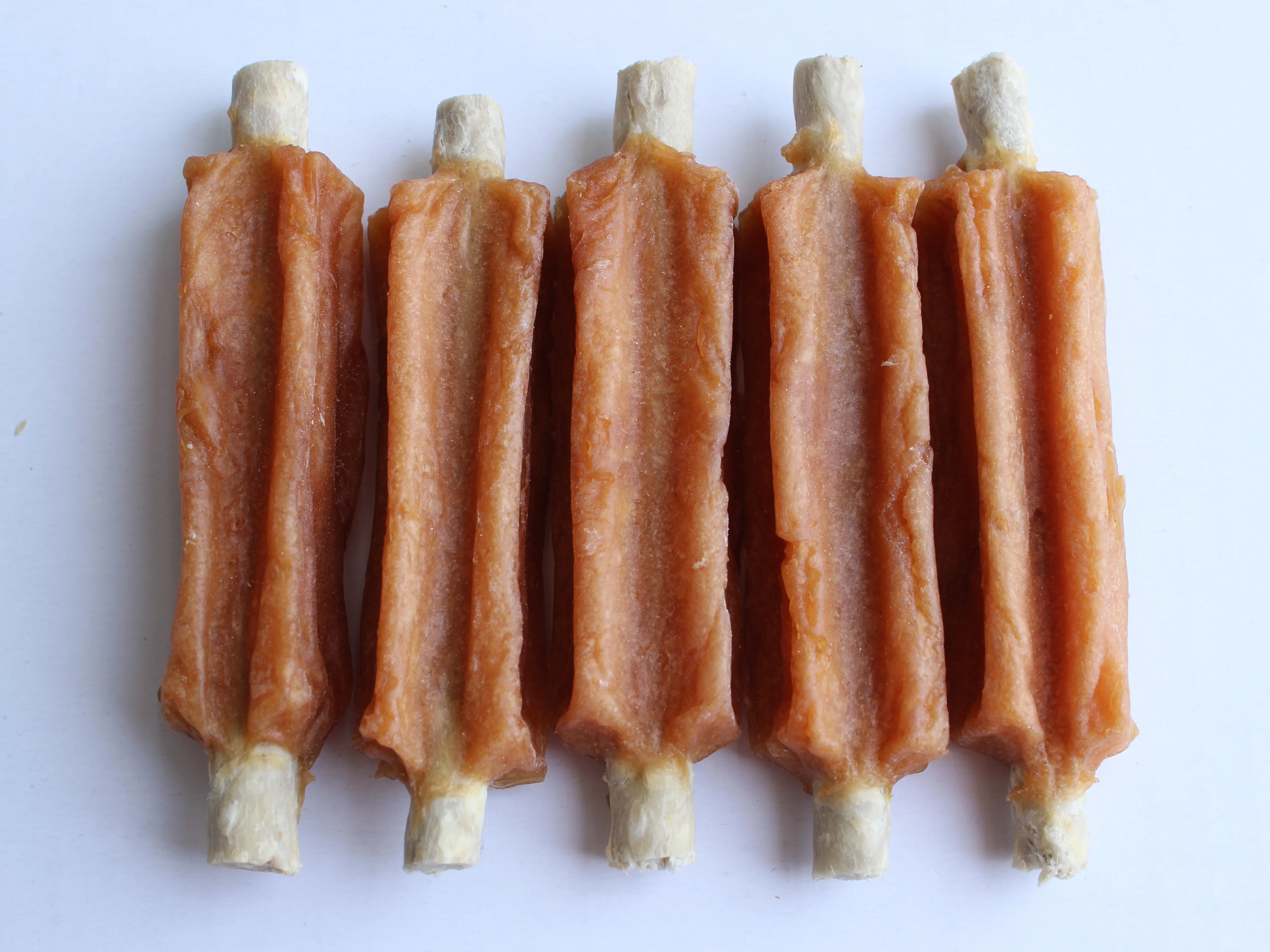 Dog Treats Supplier Chicken Wrap Rawhide Stick 22cm Dental Dog Treat Rawhide Dog Chew