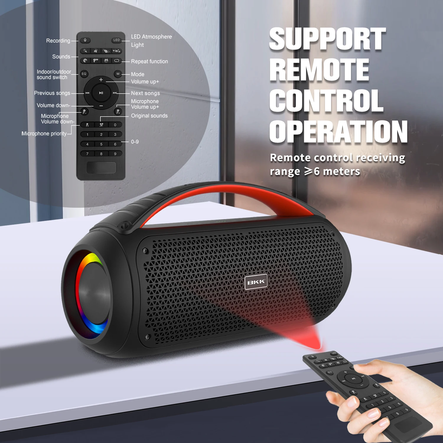 Portable Bluetooth Microphone Speaker outdoor Speaker (B62)