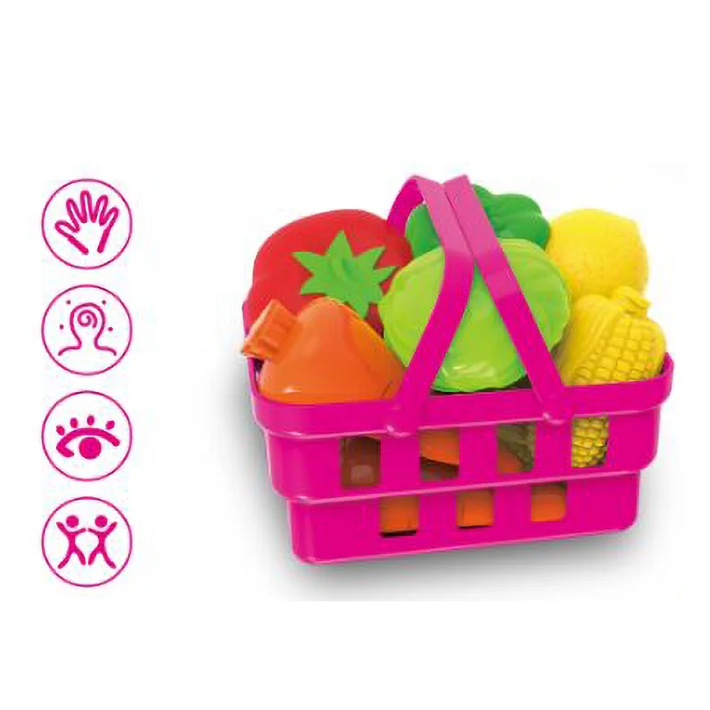 Role Play Cash Register Toy Pretend Shopping Role Play Supermarket Pink Toy with Calculator Scanner Mic for Girls Boys Kids