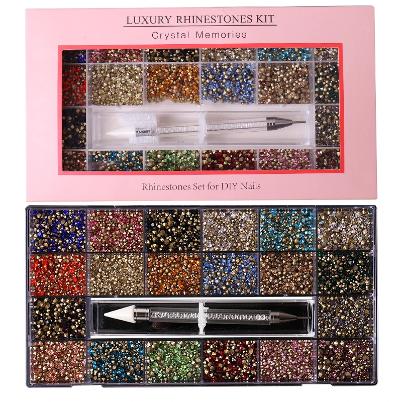 20 grids wholesale Irregular nail beauty art accessory Multi-Shape ornament for nail Decoration design