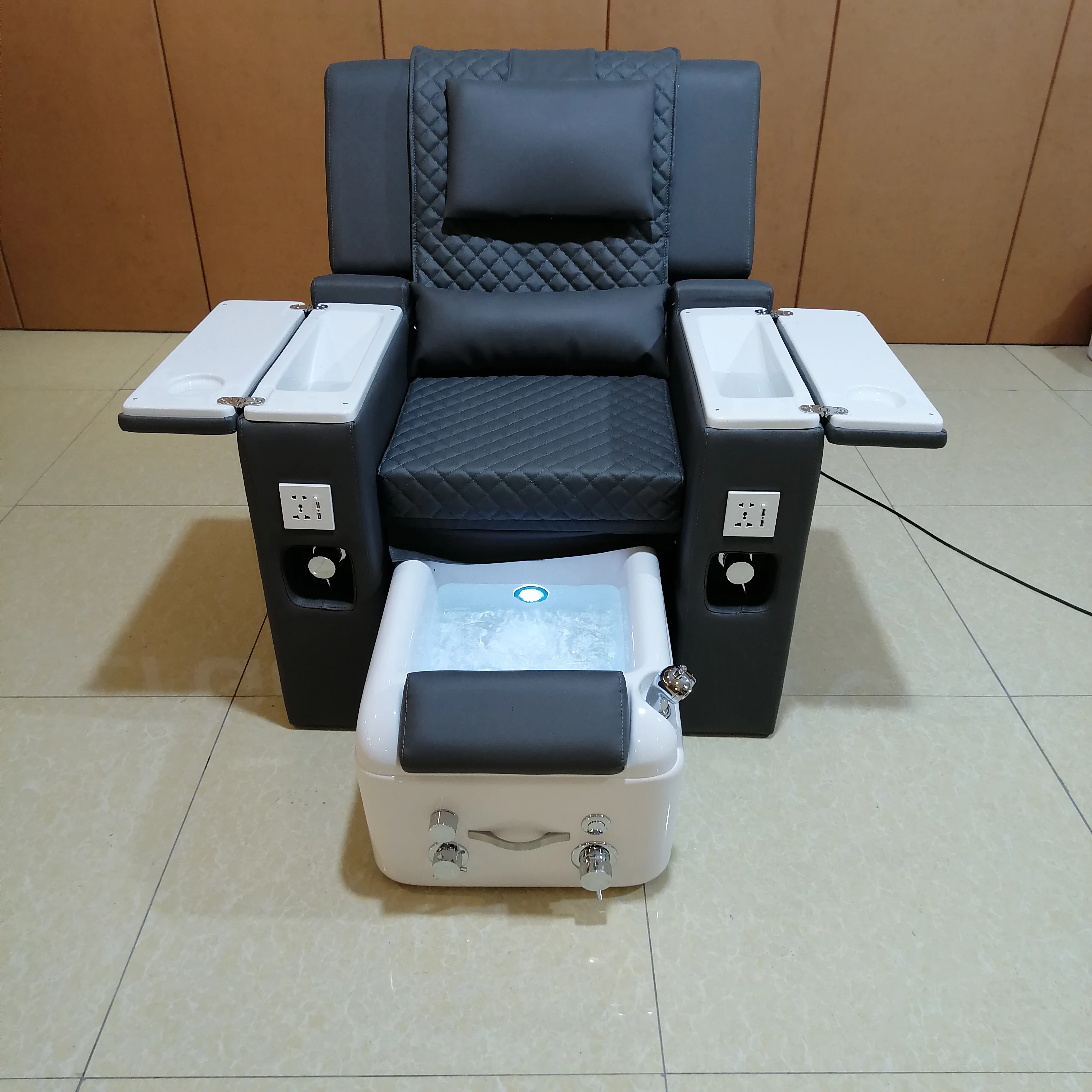 Современная мебель для салона педикюр спа массажное кресло маникюрного черное спа-кресло педикюра роскошное без