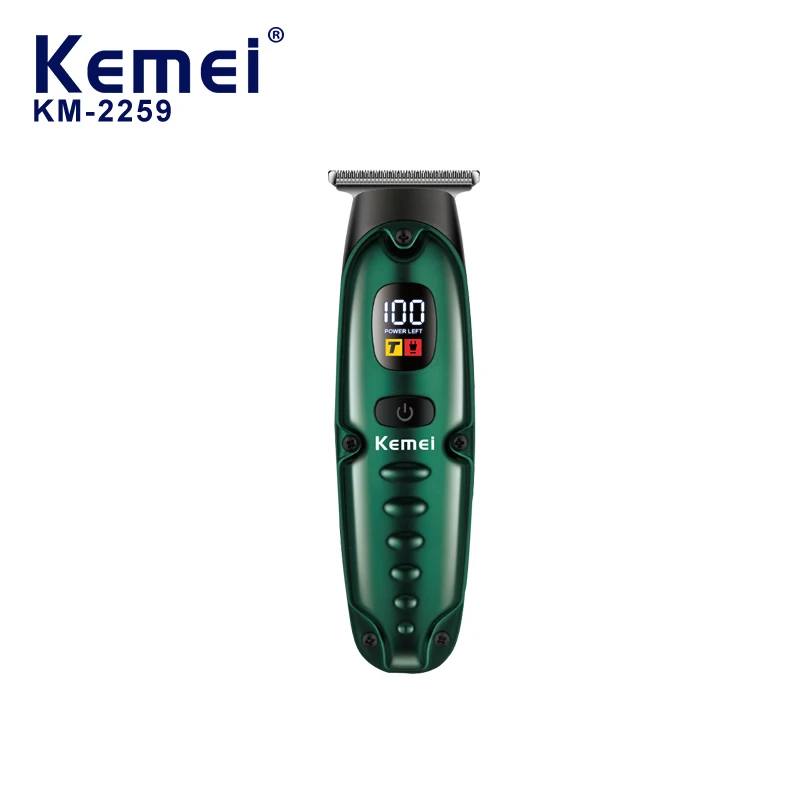 KEMEI Km-2259 Rechargeable Cordless Hair Trimmer Small Professional Electric Hair Clipper and Beard Trimmer for Men