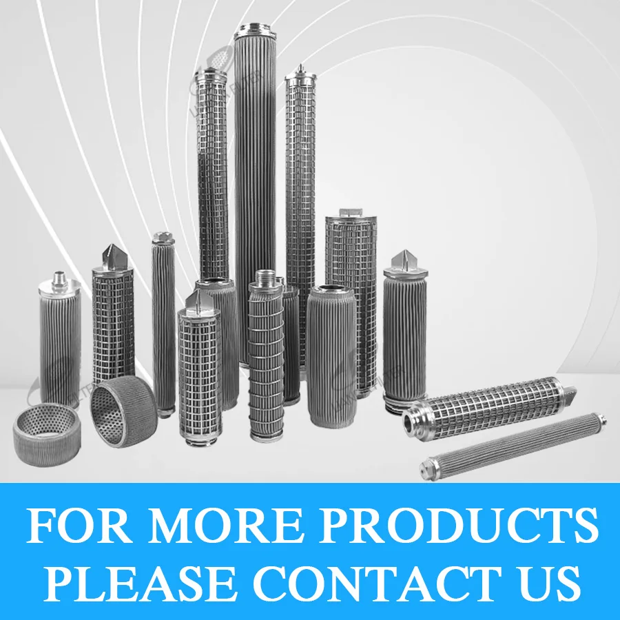 LIANDA China Manufacturer stainless steel filter Porous Metal Sintered filter Tube Disc Sintered filter Element Custom