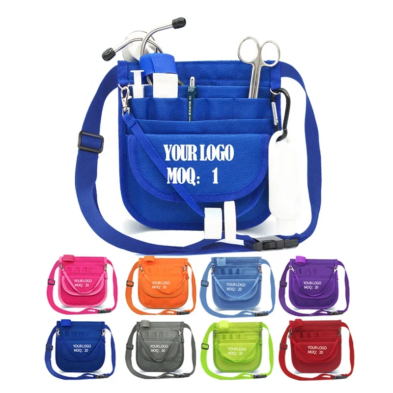 Low Moq Custom logo Nurse side Fanny bag Nursing Pocket Organizer Belt Pouch Waist Pack for work