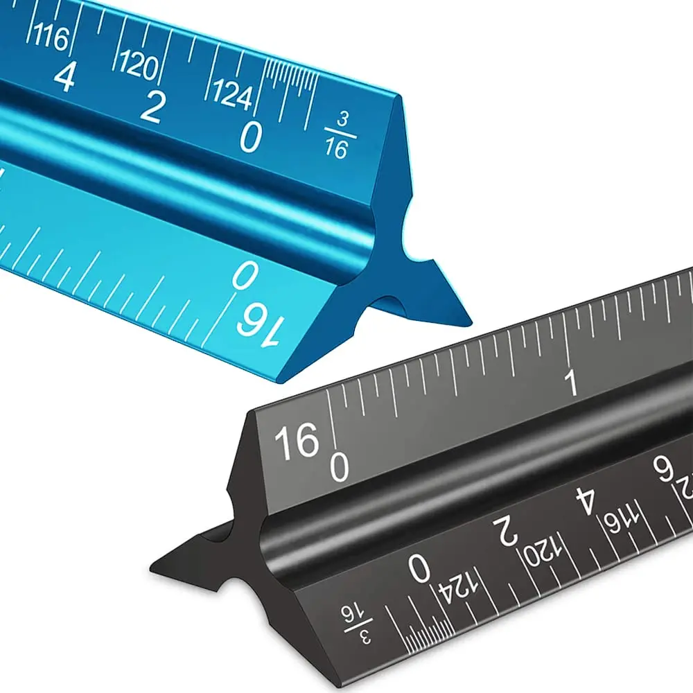 Hot Selling  Metal Architectural Scale Ruler for Artists, Draftsman Drawing