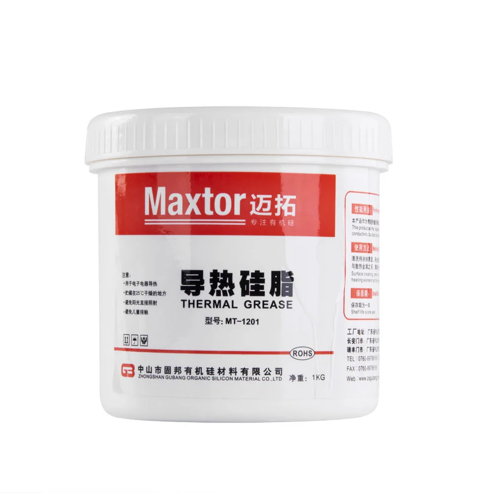 Wholesale 1kg grey MT1201 Electrical High Thermal  Silicone Conductive Grease For LED  Heatsink  thermal silicon paste