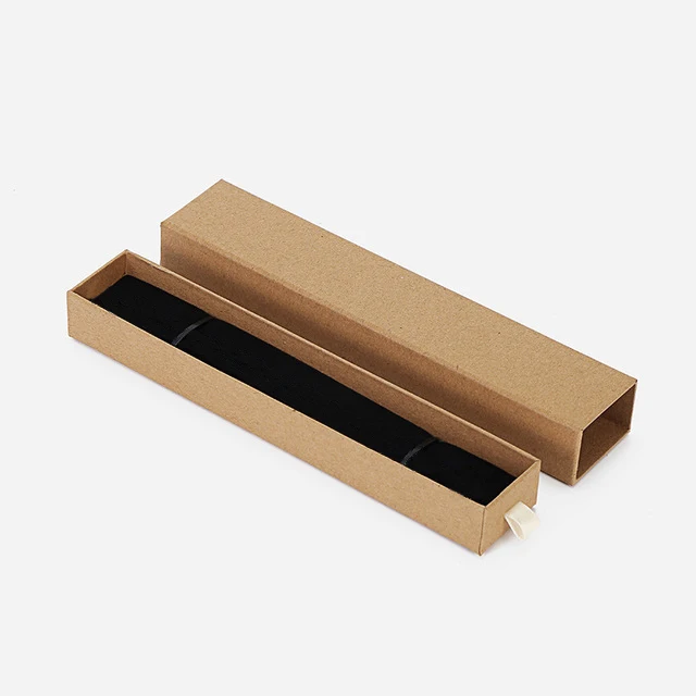 
Low Price MOQ Ring Necklace Bracelet Cufflink Black Small Luxury Packaging Present Craft Gift Paper Jewelry Box for Packaging 