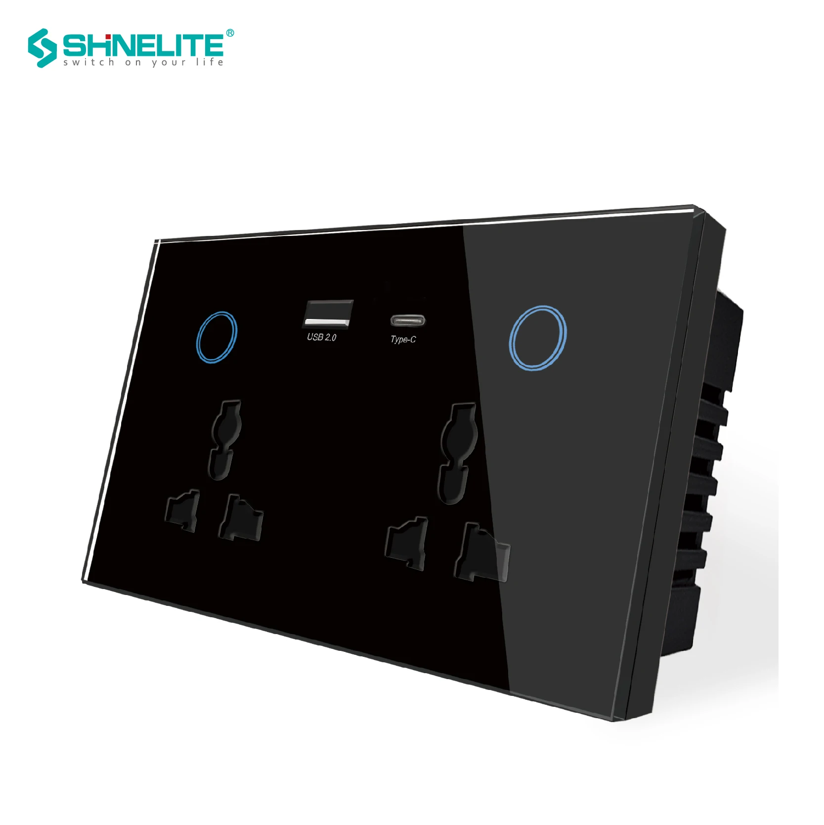 Умные USB-розетки и переключатели TUYA типа C стандарта Великобритании Wi-Fi-розетки для умного