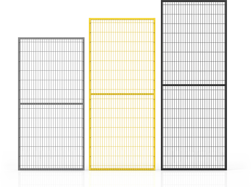 Security Guarding Industrial Fence 500*2000mm Machine Protect Fence Panel Wholesales Black Welded Wire Fence Mesh Panel
