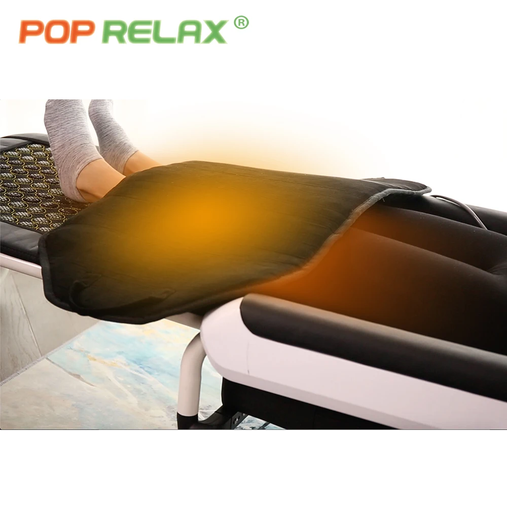 Korean style Newest Naturual jade roller half body foldable therapy spa electricmassage table V3 master infrared massage bed