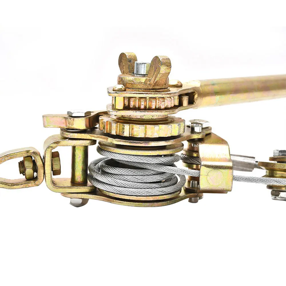 Ratchet Wire Rope Puller Hand power portable tightener pulling cable hand ratchet puller