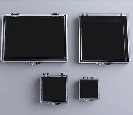 Plastic lapel pin badge holder