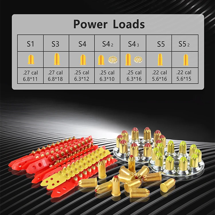 Manufacturer in China Low Price 0.22Cal Powder Actuated Nail Gun with S5 Powder Loads PD Drive Pins Used in Construction Site