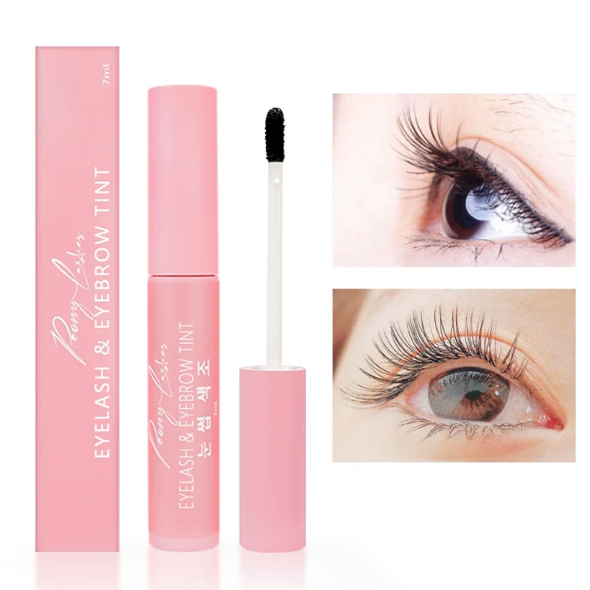 Instant Eyelash and Eyebrow Tint Long Lasting Eyelash Tint at Home Use Oil-proof Eyelash Tint Black Last up to 7-10days