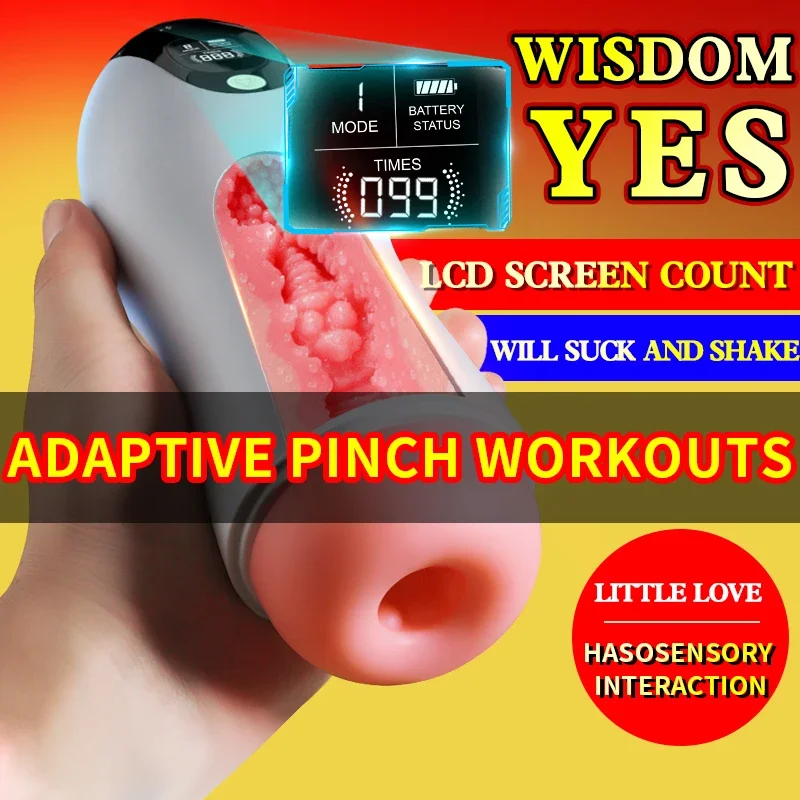 Male homemade space capsule piston doll big cock masturbation 7 cup tools vibrator electric device masturbators anal plug toys