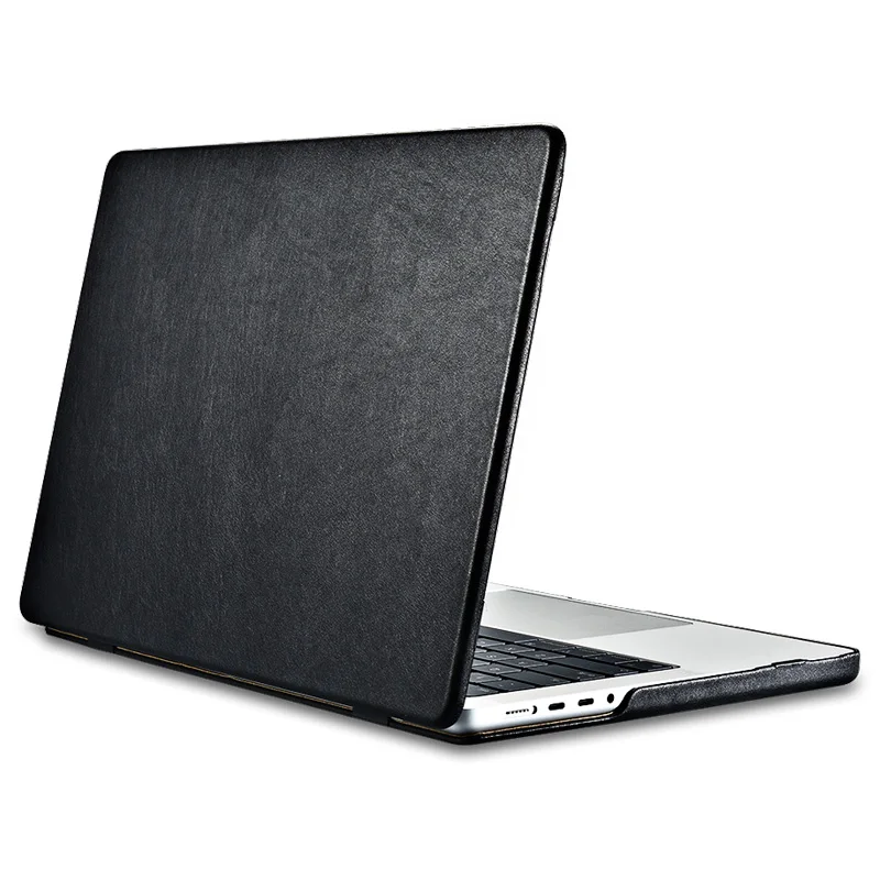 ICARER TOP grain leather Microfiber leather PU Tablet case full protection cases for Macbook Air 13.6 inch 2022 version