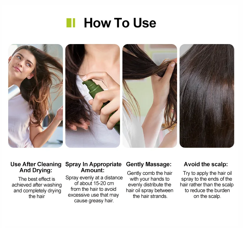 Manufactures organic olive oil nourishing sheen spray snail hair oil spray mist with private label