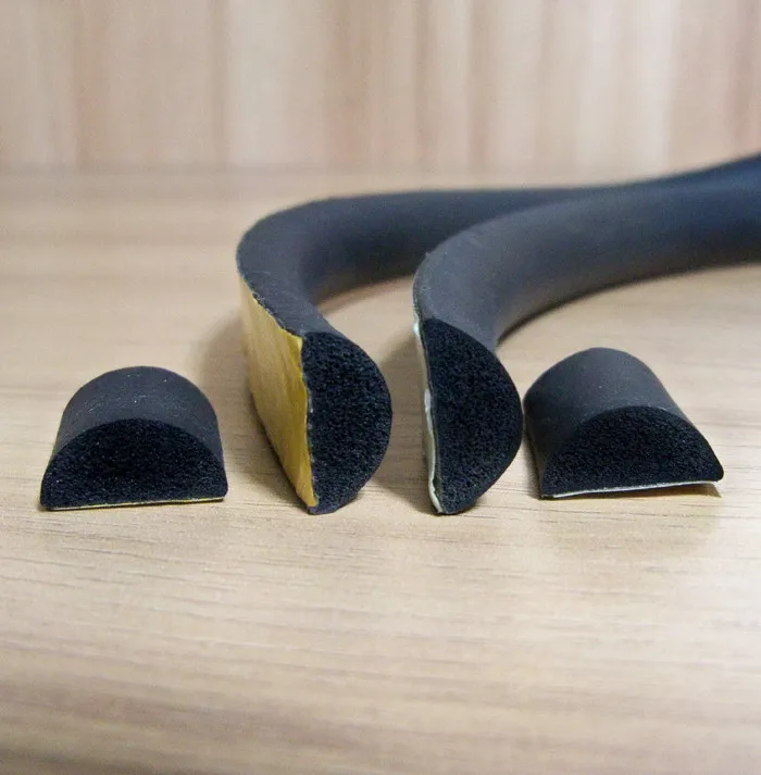 Electric Cabinet Door Waterproof Rubber Closed Cell Sponge Rubber Seal Strip