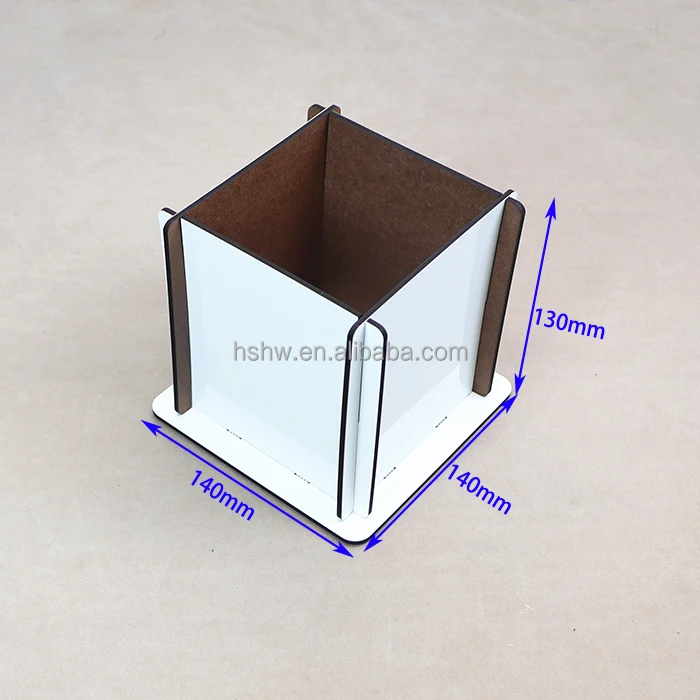 Trending New Products Printable Diy Wood Keepsake Box Gifts White Glossy Coating MDF Sublimation Boxes