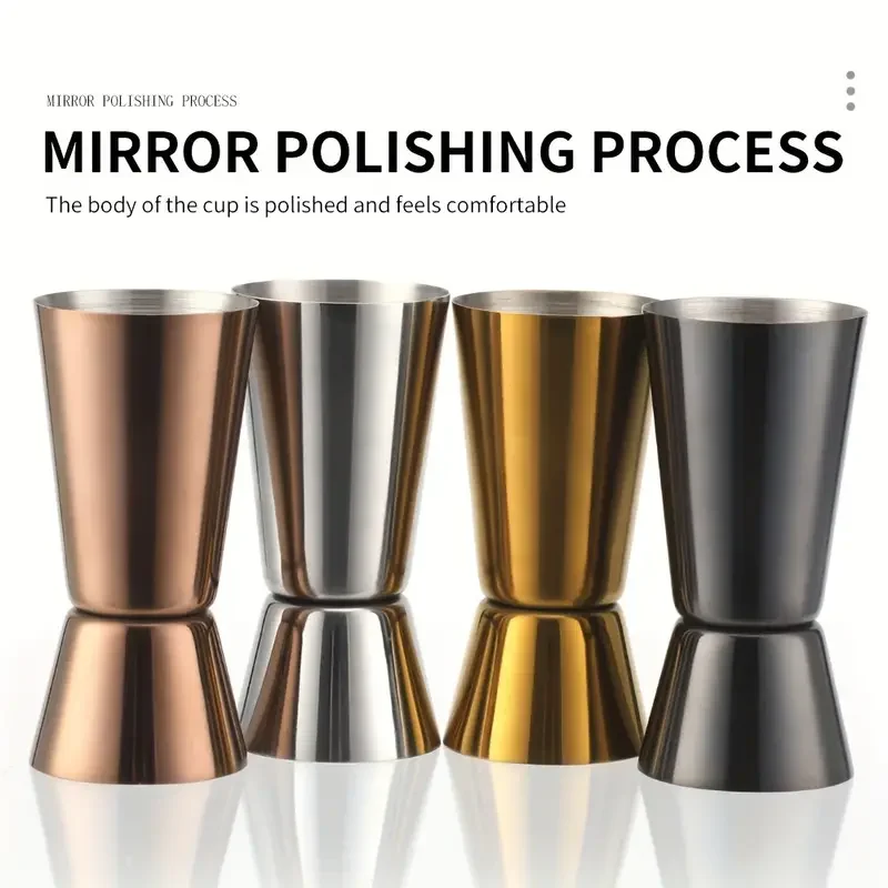 Custom Unbreakable Stainless Steel Jigger Bar Party Home Drinking Make Cocktail Martini Whisky