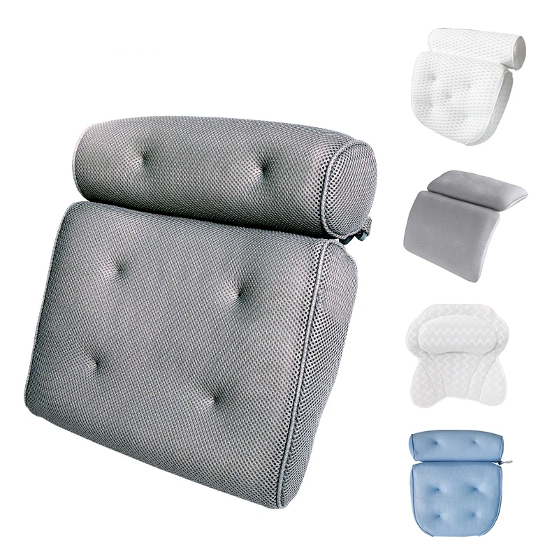 anti mite spa bath pillow Soft and comfortable badkussen 3D air mesh bath pillow