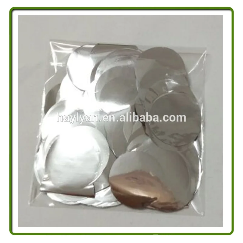 
2.5cm Metallic Silver confetti wholesale 