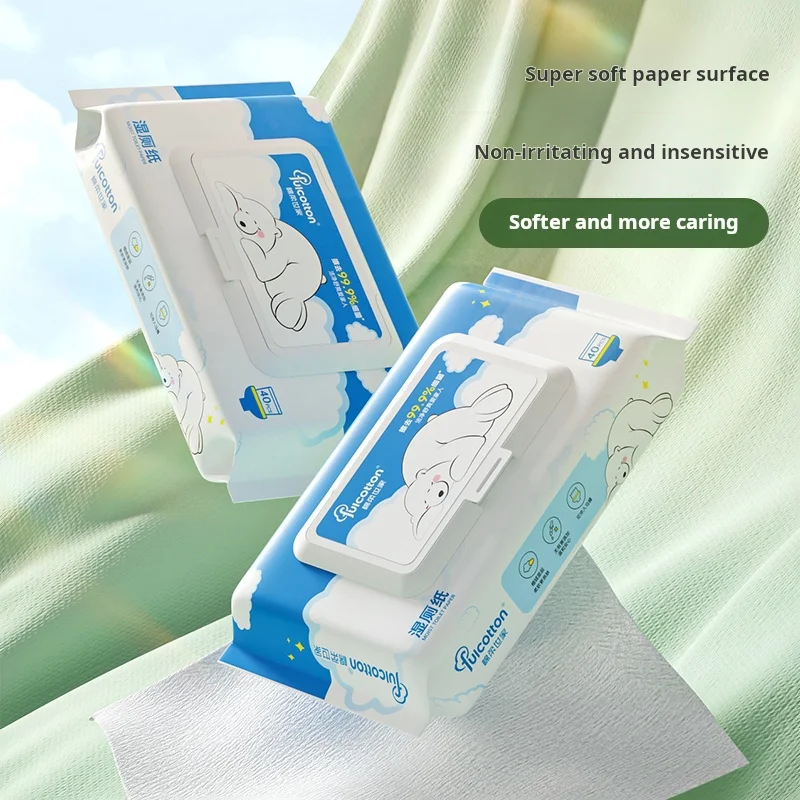 FREE SAMPLE Fresh Feel Flushable Wet Toilet Wipes Adult Wet Wipes Cleaning Wipes for Daily Care