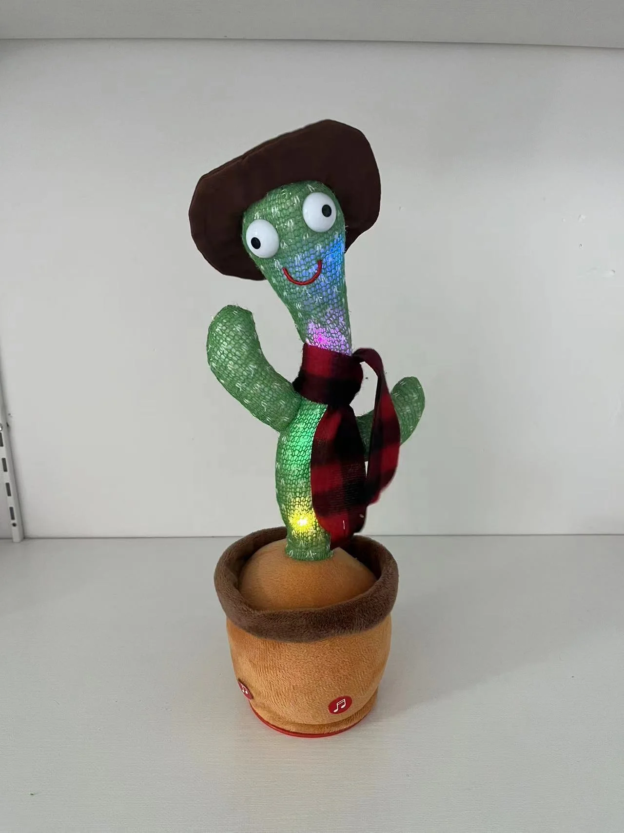 New Arrival Talking Glowing Electric Plush Cactus Toys Singing Songs Dancing Fancy Plush Doll Dancing Cactus Toy Kids Gift