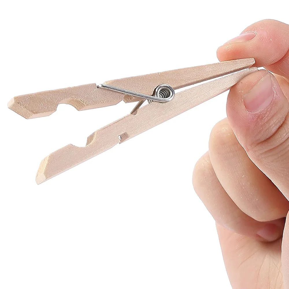 Hot Sale Rust Resistant Heavy Duty Clothes Pins for Hanging Outdoor ClothesPins Wooden Clothes clips