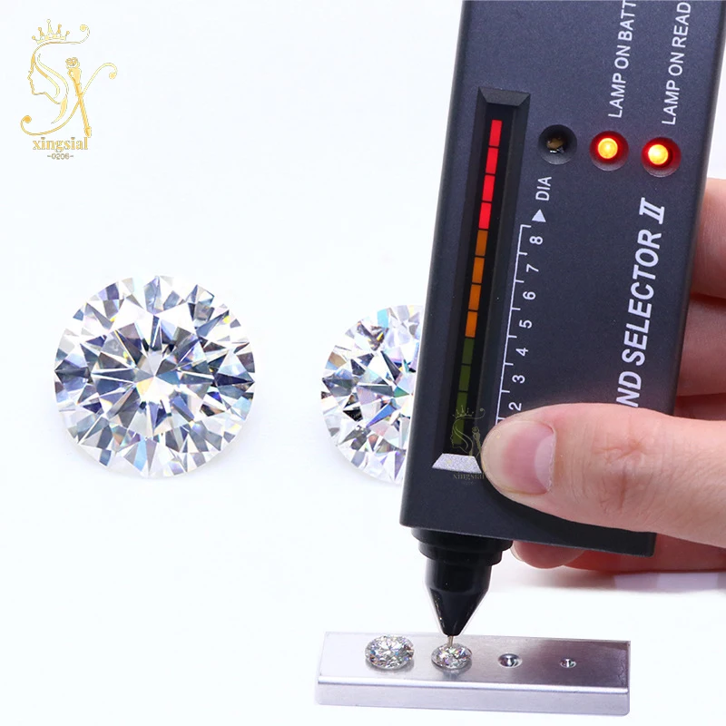 Xingsial 0 8 мм 9 1 3 заводская цена GH белый цвет круглый камень meslee Mossanite Diamond VVS небольшой размер Moissanite