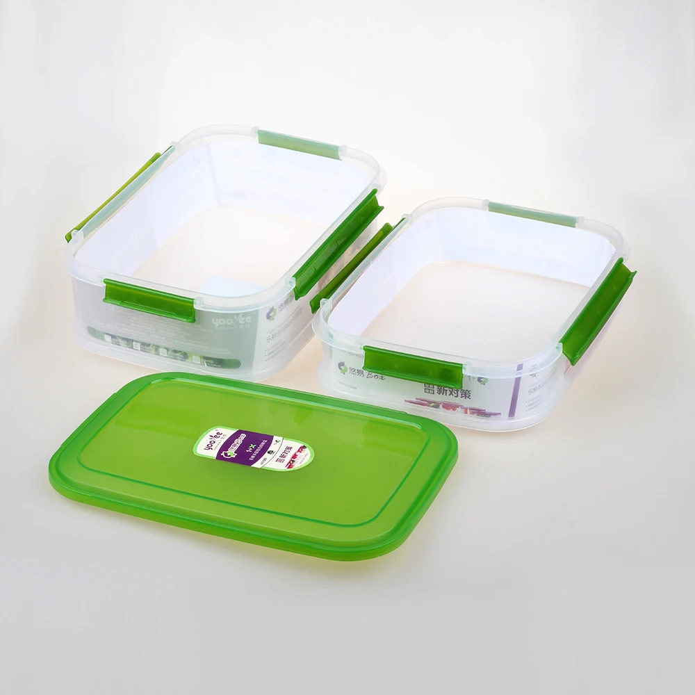 Keep Food Vegetable Fresh Crisper Box Food Storage Containers Rectangle Plastic Storage Boxes & Bins Modern Customized Accept