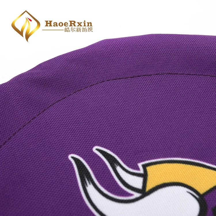 Customized sublimation foldable round polyester pet dog flying disc for training