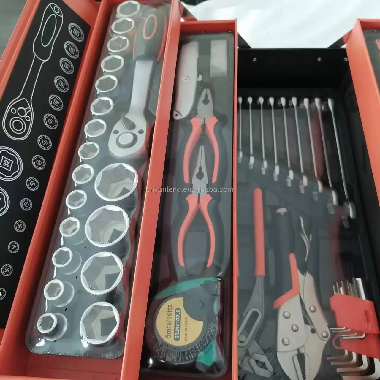 85 PCS Automotive Car Repairing Tool mental home drive steel car hand tool set