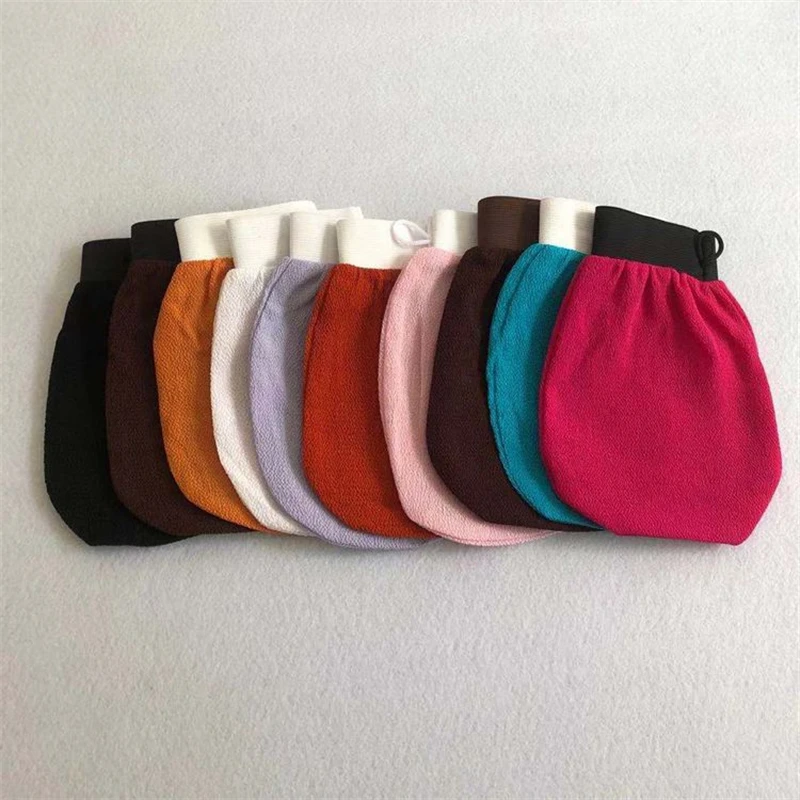 private label exfoliating glove charcoal exfoliation gloves deep exfoliating gloves