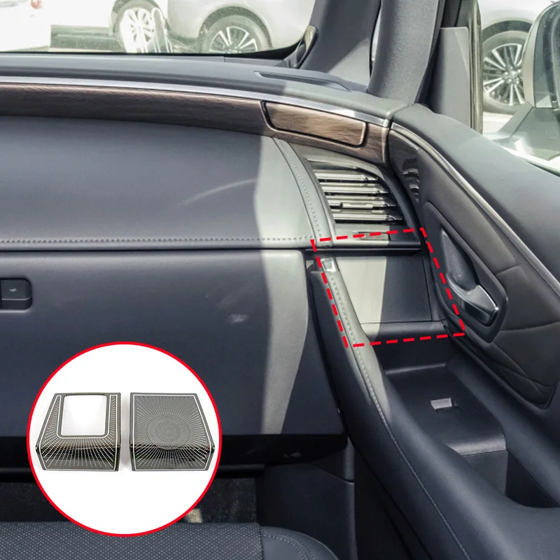 Аксессуары для интерьера автомобиля подходит Toyota Alphard2024 передний подлокотник из нержавеющей стали украшения рога