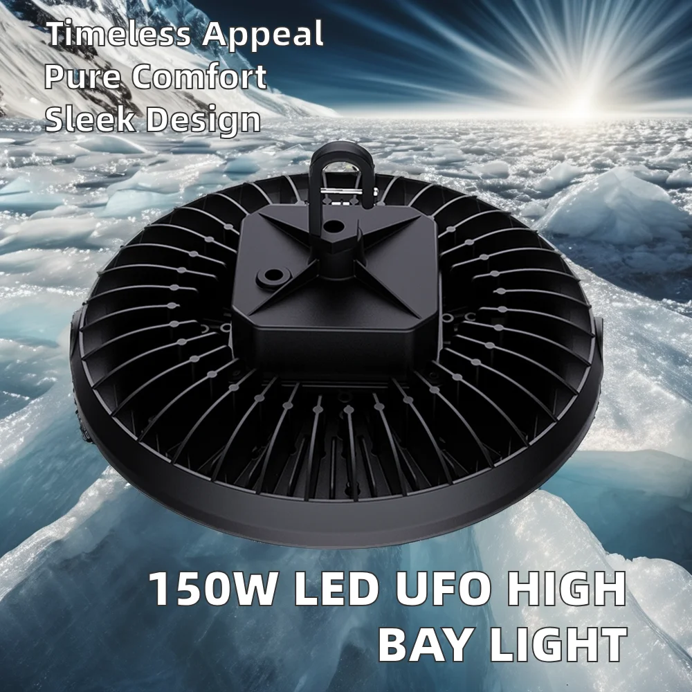 Delivery from USA CCT Adjustable CE UL DLC Premium 0-10V Dimmable 100 150 200 240 Watt UFO Led High Bay Light 190lm/w