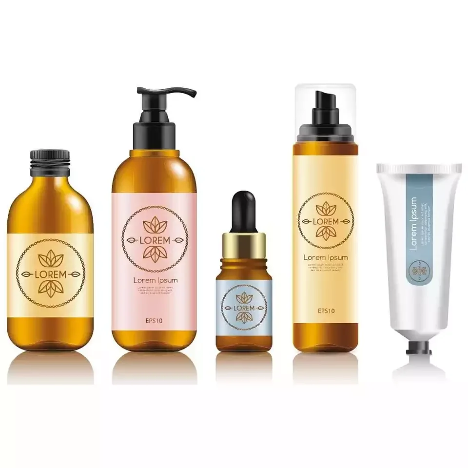 Custom Adhesive Cosmetic Skincare Label Printing Blank Silk Screen Sheet Sticker Labels For Skincare