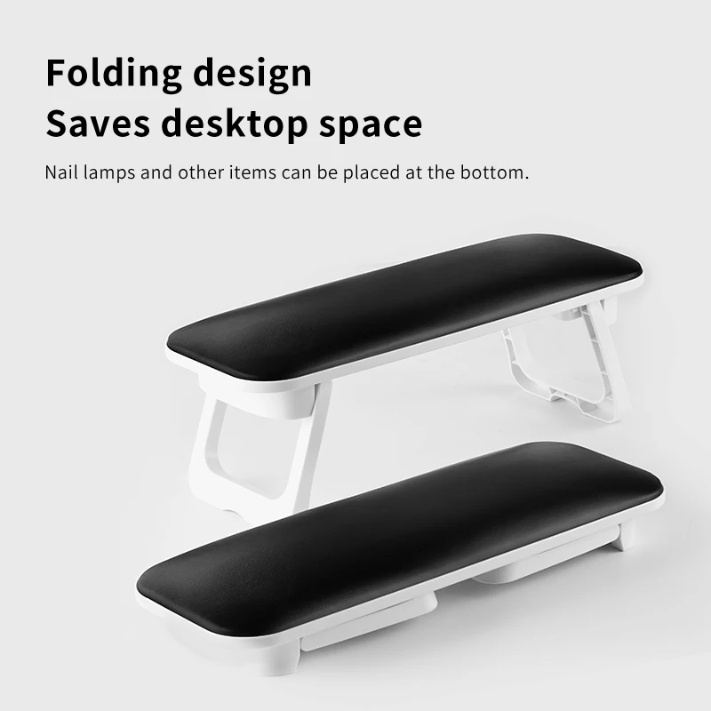 Professional Multifunctional Nail Arm Rest Cushion Table Desk Station Microfiber Leather Manicure Hand Pillow