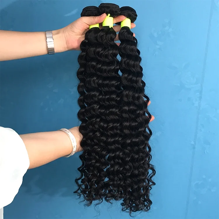 Wholesale 10a Grade Peruvian Hair Extensions,Cuticle Aligned Virgin Human Hair Bundles Deep Wave,Raw Peruvian Human Hair Dubai