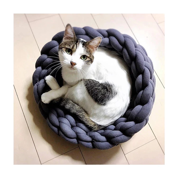 Cat Mat Pet Dog Animals Sleeping Sofa Soft Round Beds House Products For Cats