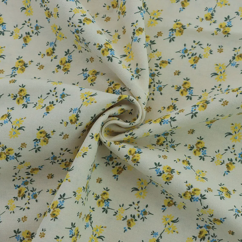 No MOQ Soft twill fabric weave Children clothes plant floral printed 100% cotton twill weave fabric Kids Cartoon Fabric