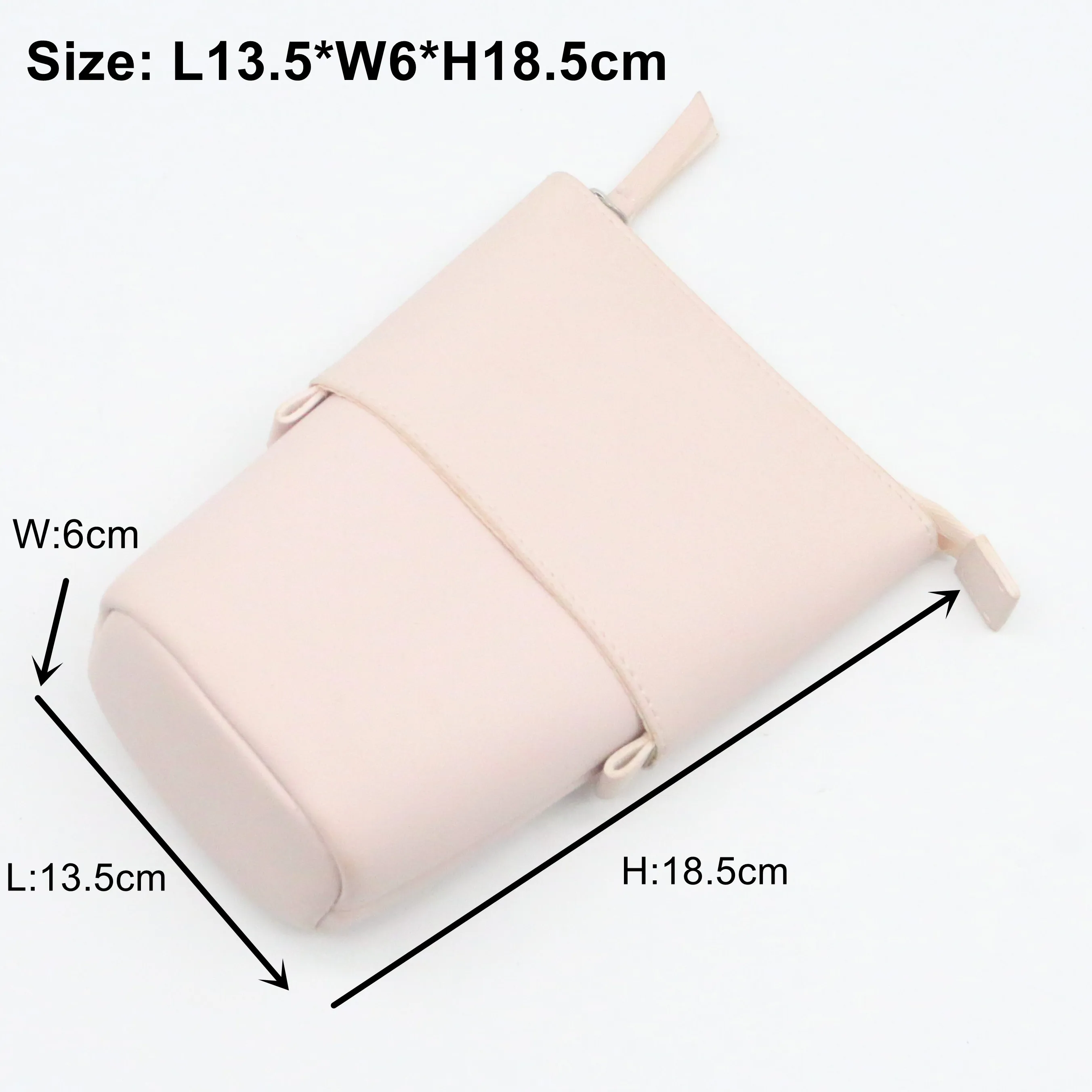Amazon Hot Sale Water-based PU Standing Pencil Case Girlish Style Popular Pink Waterproof Faux Leather  Pop-up Pencil Bag