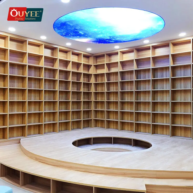 Design Display Shop Design Showcase Book Store Shelves Library Rolling Ladders Bookshelf For Kid Library