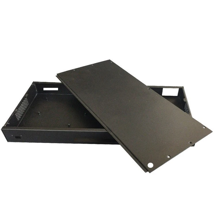 Custom manufacturing electronic device aluminum metal shell electronic enclosure case sheet metal laser cutting bending service