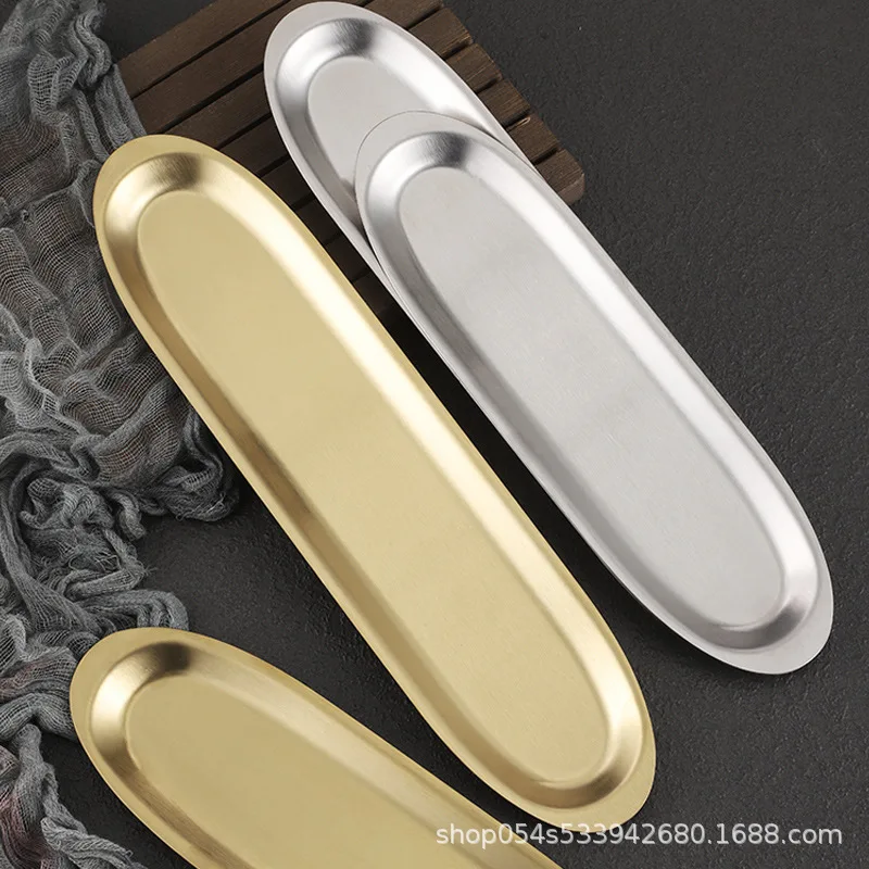 High Quality Long-Lasting Korean Corrosion-Resistant Metal Plates Eco-Friendly Sustainable Polished Plate Dishes for Food Use